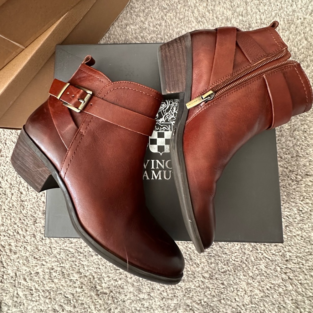 Brown Leather Ankle Boots